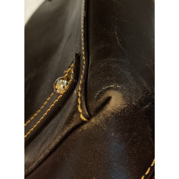 Dooney & Bourke Dillen Crocodile Bag Double Pocket Leather Satchel Reptile - Picture 13 of 14